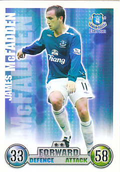 James McFadden Everton 2007/08 Topps Match Attax #126
